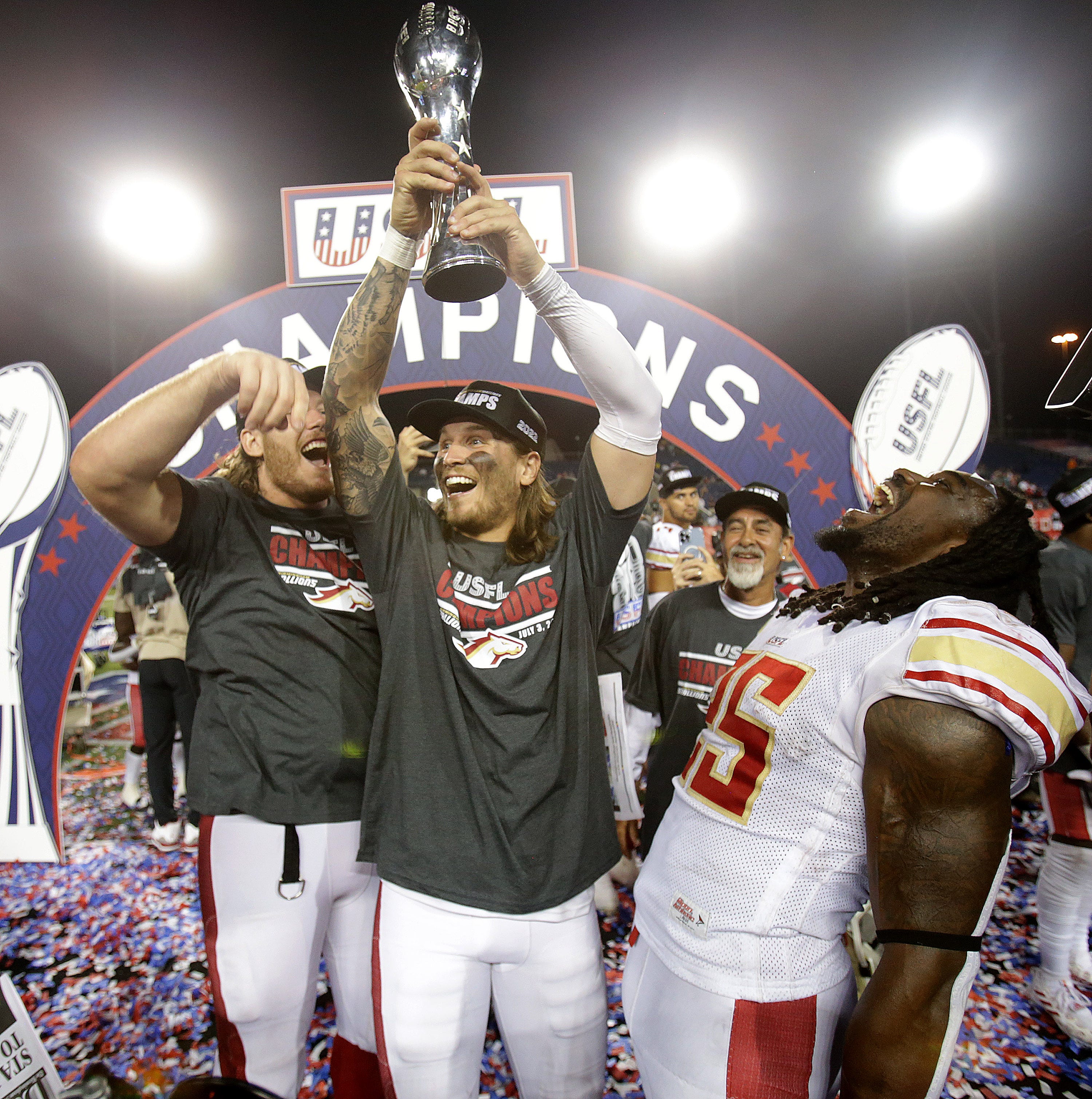 USFL championship game between the Birmingham Stallions and The Philadelphia Stars held at Tom Benson Hall of Fame Stadium July, 3, 2022. Ssh30984